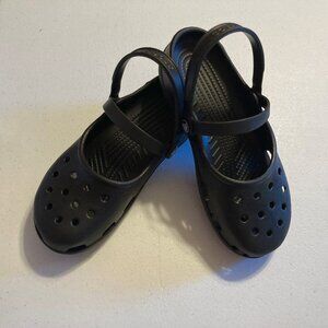 Crocs Mary Jane Classic Clog Ballet Slingback Slip On Shoes Sandals Size 9
